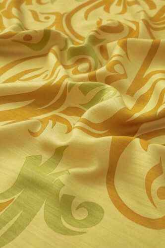 Hud Hud Silk Shawl Yellow - 5