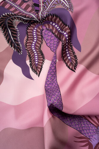 Hurma Ağacı Tivil Pembe İpek Gömlek - Imannoor (3)