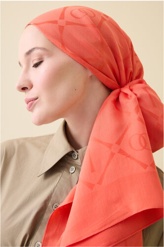 Iman I Baklava Pomegranate Flower Ramy Jacquard Shawl - Imannoor