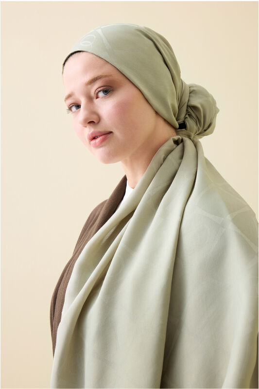 İman I Baklava Zümrüt Yeşili Ramy Jakar Şal 70x190 - 1