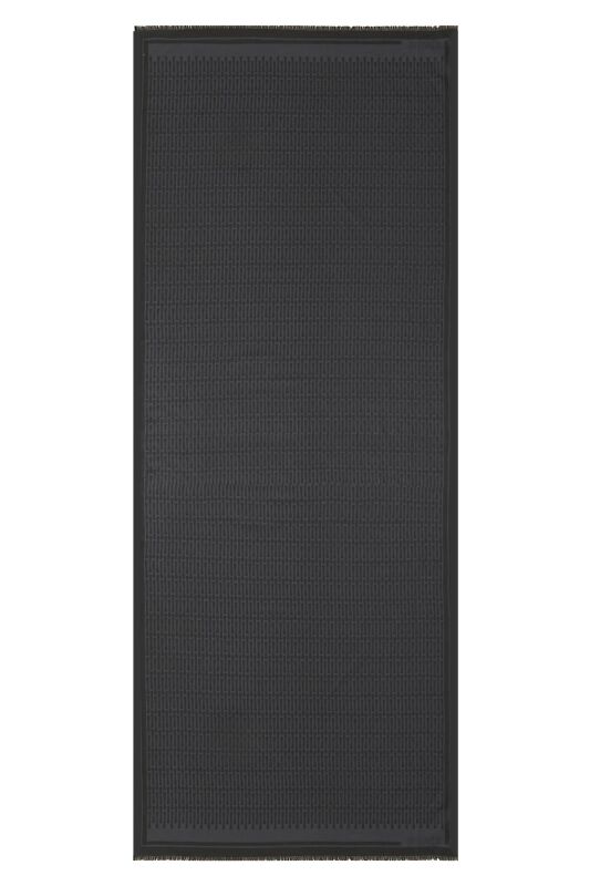 Iman I Cotton Silk Shawl Dark Grey - 1