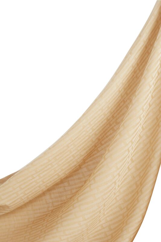 Iman I Cotton Silk Shawl Natural - 3