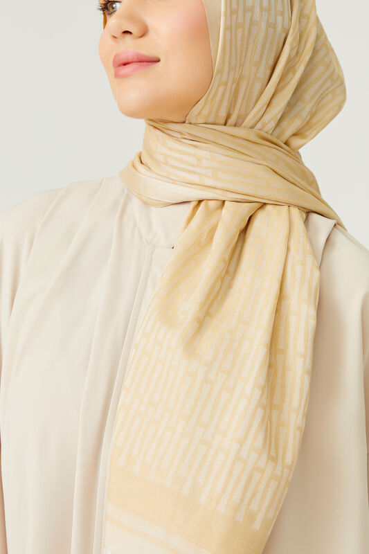 Iman I Cotton Silk Shawl Natural - 6
