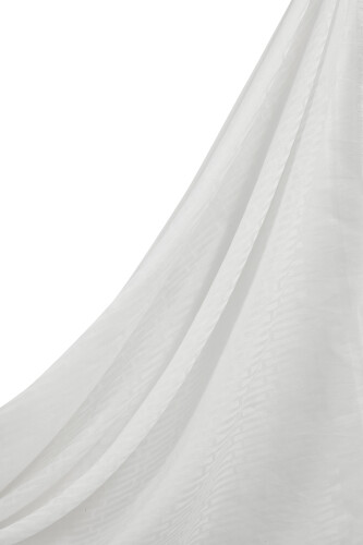 Iman I Cotton Silk Shawl White - Imannoor (1)