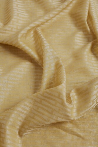 Iman I Cotton Silk Shawl Yellow - 5