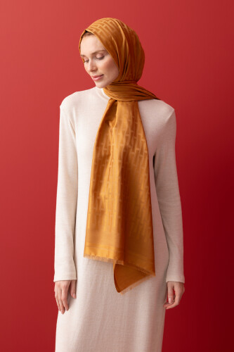 Iman I Hardal İpek Şal 70x200 - Imannoor (1)