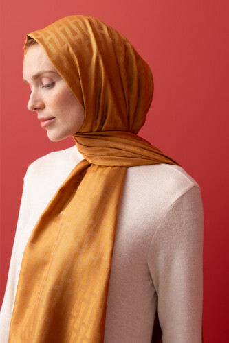 Iman I Hardal İpek Şal 70x200 - Imannoor (3)