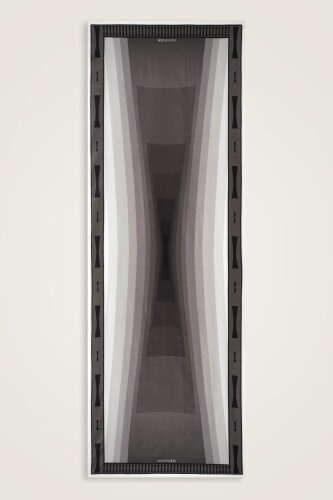 İman Kapısı Gri Floş Pamuk Şal 70x210 - Imannoor (1)