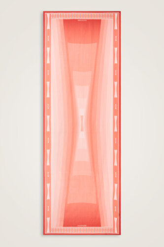 İman Kapısı Pudra Floş Pamuk Şal 70x210 - Imannoor (2)