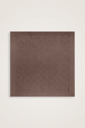  İman Kare Açık Kahverengi Naia Eşarp 90x90 