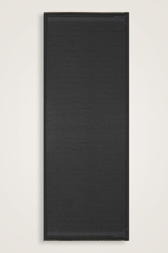 Iman i Siyah Pamuk İpek Şal <br>80x210 - Imannoor (1)