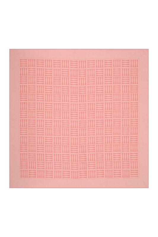 Iman Square Silk Scarf Pink - 1