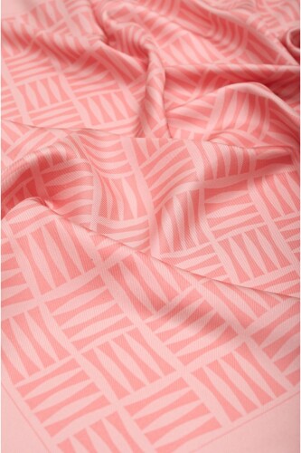 Iman Square Silk Scarf Pink - 3