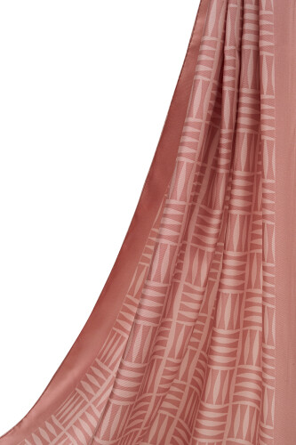 Iman Square Twill Silk Shawl Pink - 2