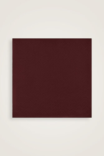 Iman Square V Naia Cotton Scarf Burgundy - Imannoor (1)