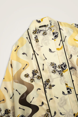 İman'ın Gülü Sarı Tivil İpek Kimono - Imannoor (3)