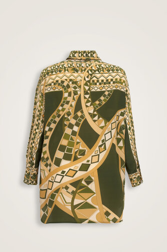 İmannoor x Rawdah Ahtapot Yeşil İpek Gömlek - Imannoor (1)