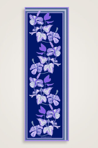 İmannoor x Rawdah Mekke Gülü Saks Floş Viskon Şal 70x210 - Imannoor