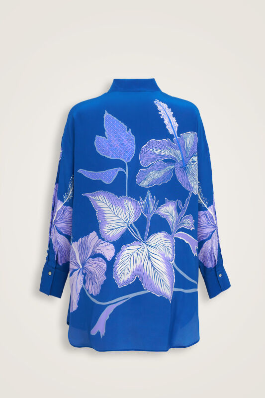 İmannoor x Rawdah Mekke Gülü Saks İpek Gömlek - 2