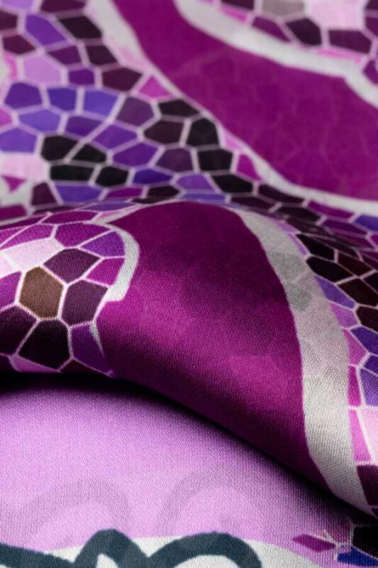 Ivy Silk Shawl Fuchsia - 3