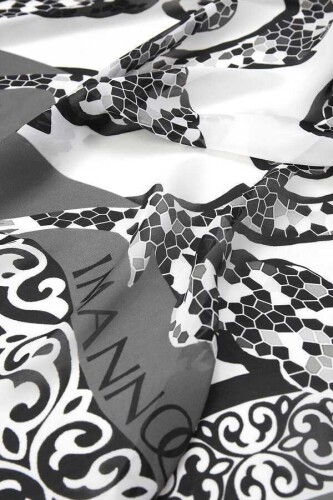 Ivy Silk Shawl White - 3