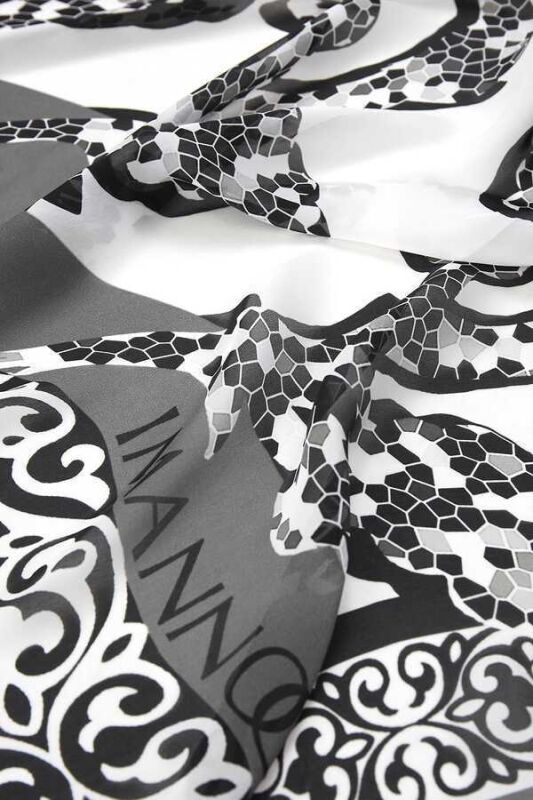 Ivy Silk Shawl White - 3