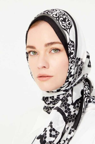 Ivy Silk Shawl White - 6