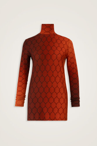 Kafes Degrade Taba Uzun Penye Bluz - Imannoor