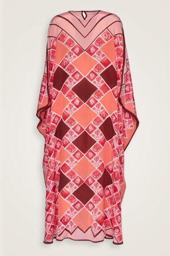  Karanfil Kutusu Bordo İpek Kaftan - Imannoor (1)