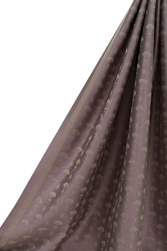 Karanfil Monogram Lila İpek Şal - 5