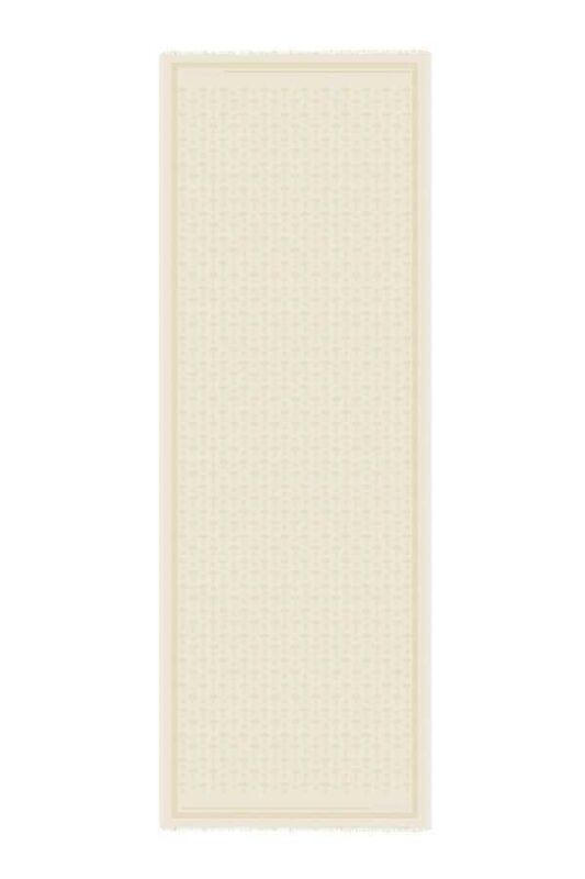 Karanfil Monogram Natural İpek Şal - 1