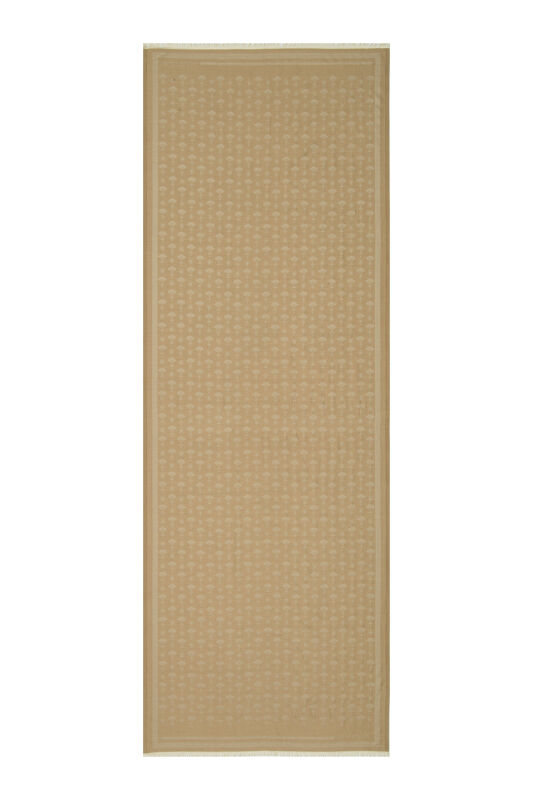 Karanfil Monogram Vizon İpek Şal - 1