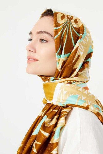 Karanfil Noor Vizon Modal İpek Şal - 6