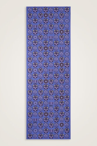 Kır Çiçeği Mor-Denim Pamuk İpek Şal 70x210 - Imannoor (1)