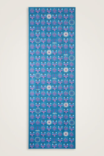 Kır Çiçeği Pembe-Turkuaz Pamuk İpek Şal 70x210 - Imannoor (1)