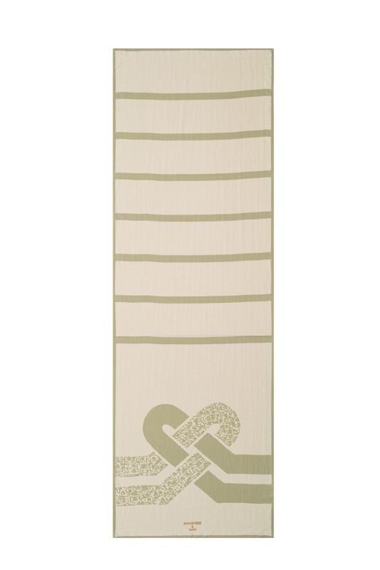 Knots Shawl Beige - 1