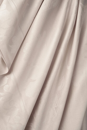 Kufi Açık Pudra Jakar İpek Şal 70x200 - 2