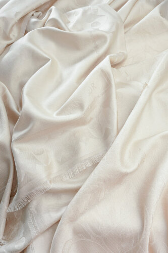 Kufi Kemik Jakar İpek Şal 70x200 - 3