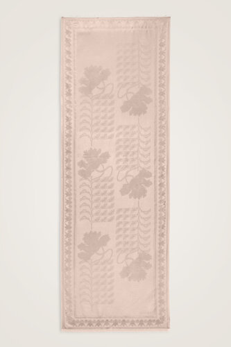 Kufi Pudra Jakar İpek Şal 70x200 - 2