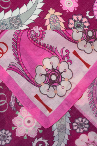 Lahor Pembe Yün Şal 70x210 - Imannoor (1)