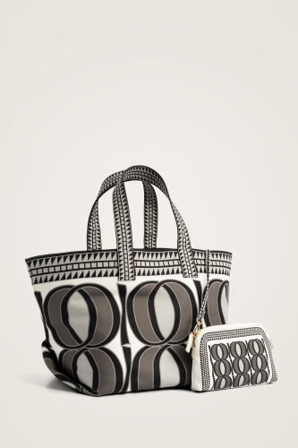 Large Bambunoor Gray Summer Bag - 1