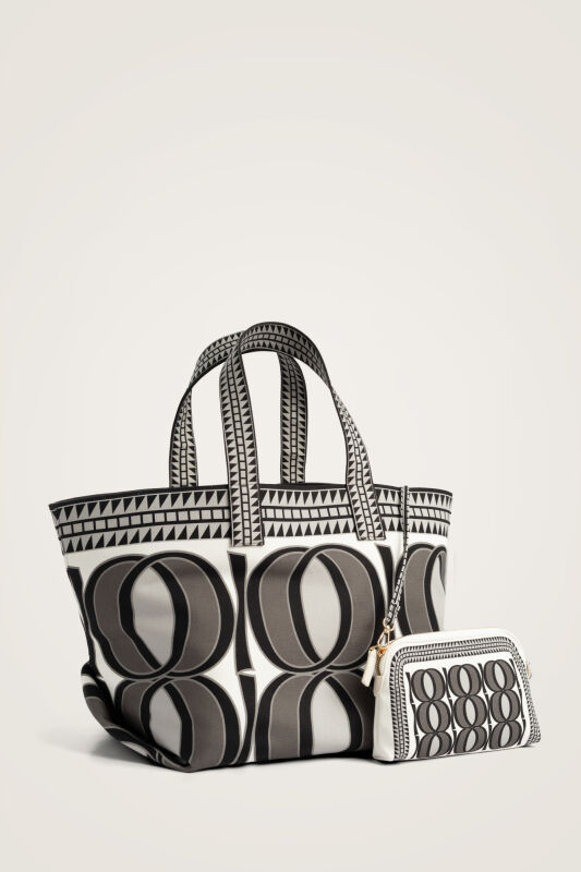 Large Bambunoor Gray Summer Bag - 1