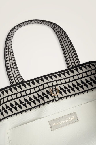 Large Bambunoor Gray Summer Bag - 4