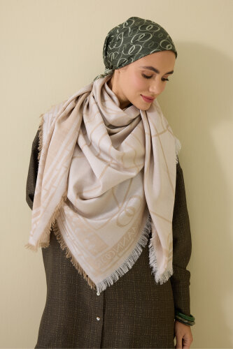 Leyla Bej Yün İpek Eşarp 140x140 - Imannoor