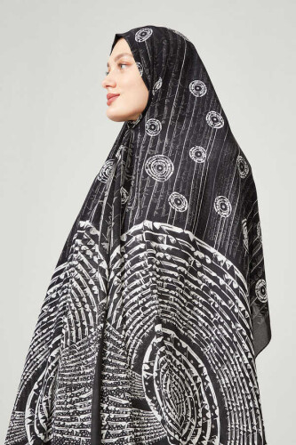 Life Silk Shawl Black - 4