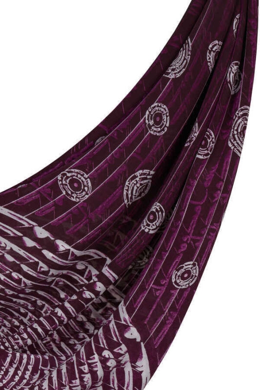 Life Silk Shawl Purple - 5