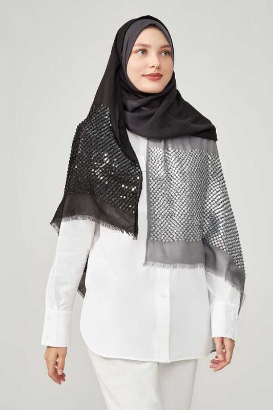 Light and Night Silk Shawl - 2