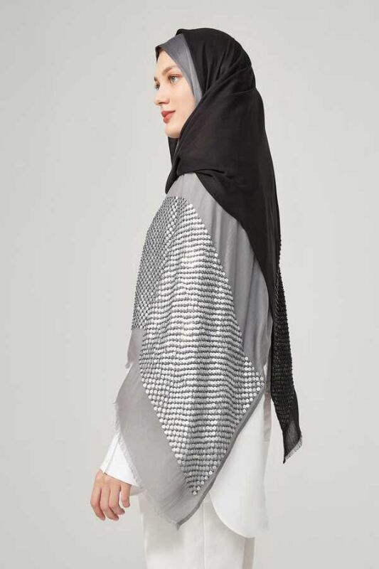 Light and Night Silk Shawl - 4