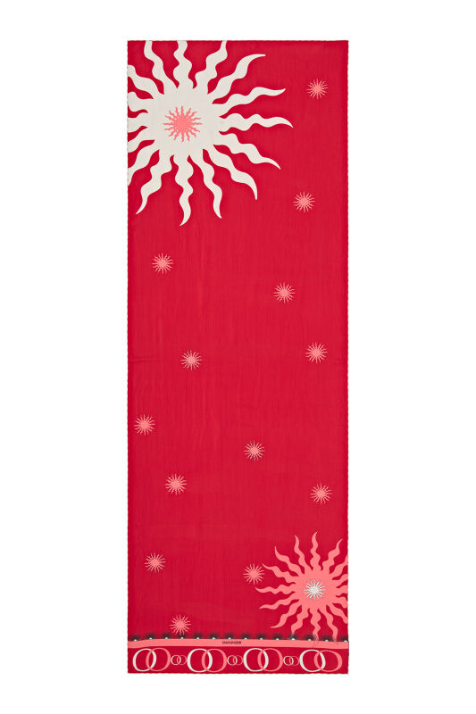 Little Sun Shawl Red - 1