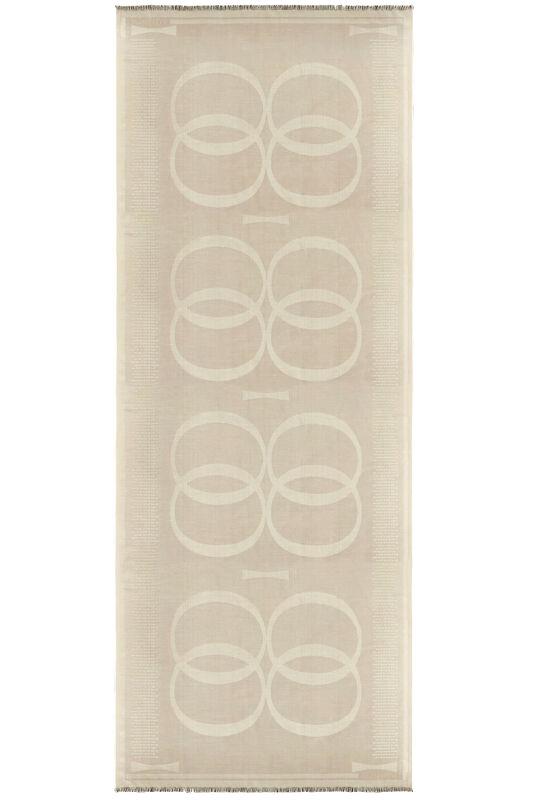 Logo 8 Cotton Silk Shawl Mink - 1